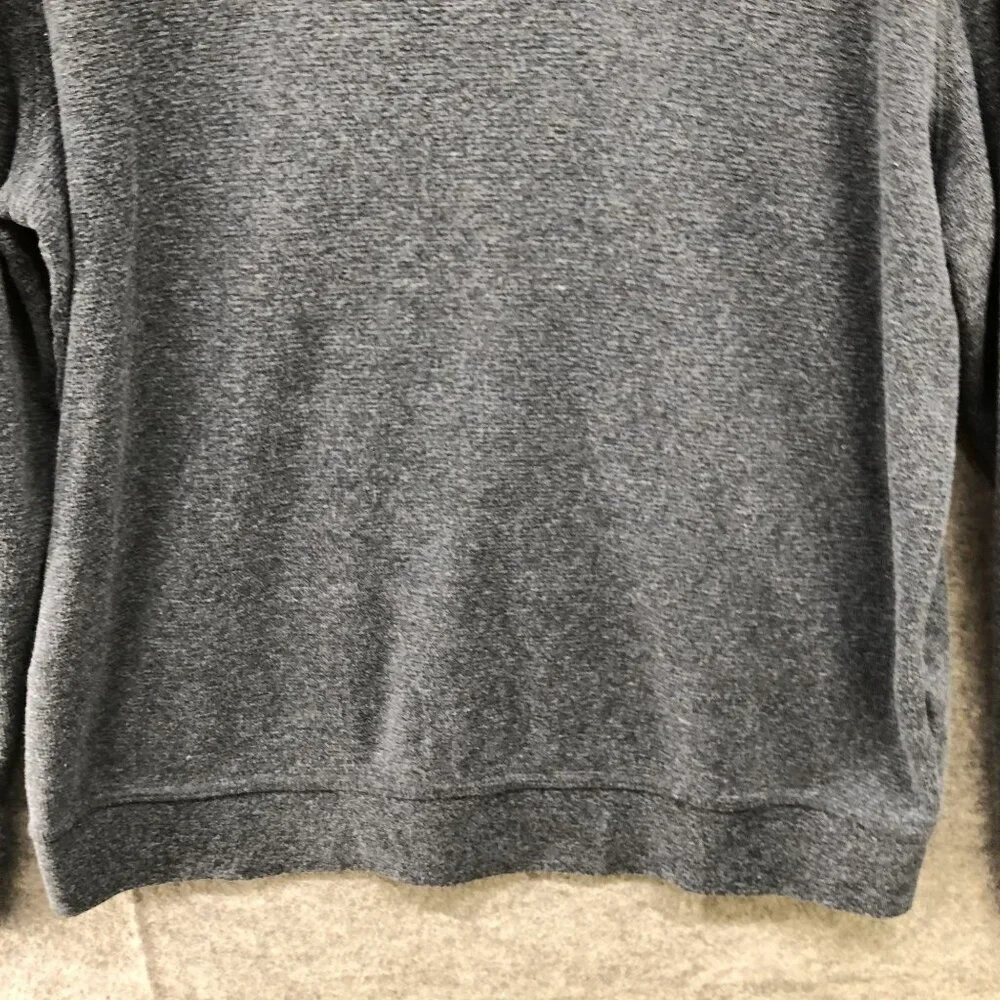 Banana‎ Republic Shawl Collar Sweater Mens L Brushed Waffle Knit Blue Pullover